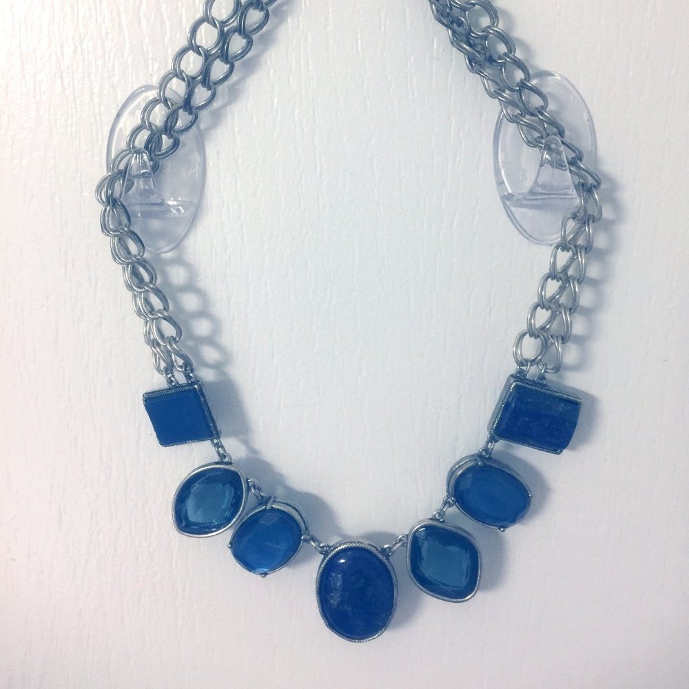 Beautiful Blue Stone Choker